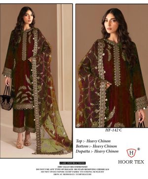 HOOR TEX HF 142 C READYMADE PAKISTANI SUITS