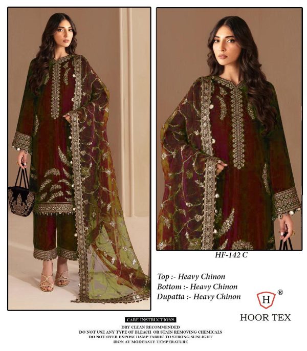 HOOR TEX HF 142 C READYMADE PAKISTANI SUITS