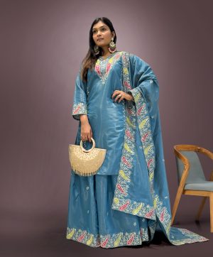 JENNY DESIGNER JD 589 PLAZZO SUITS WHOLESALE