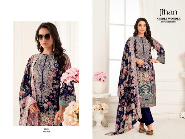 JIHAN 3446 B NEEDLE WONDER VOL 4 COTTON SUITS