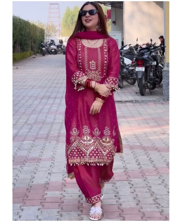 KARMA FASHION KF 1676 DESIGNER PLAZZO SUITS