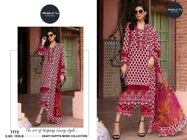 MEHBOOB TEX 1535 B PAKISTANI COTTON SUITS