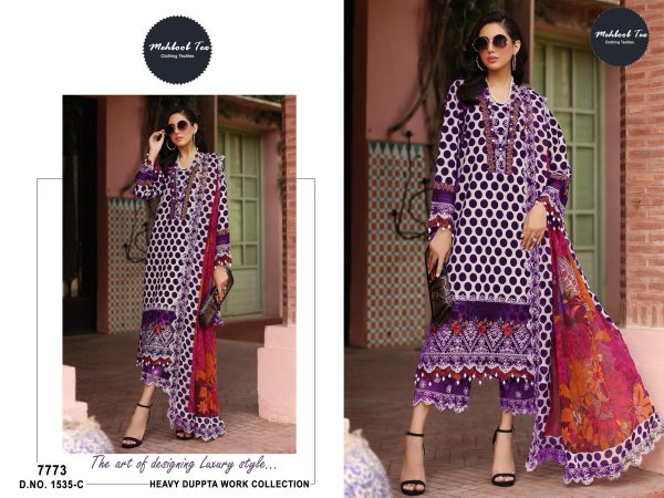 MEHBOOB TEX 1535 C PAKISTANI COTTON SUITS