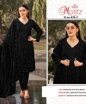 MOTIFZ 838 J ORGANZA PAKISTANI SUITS