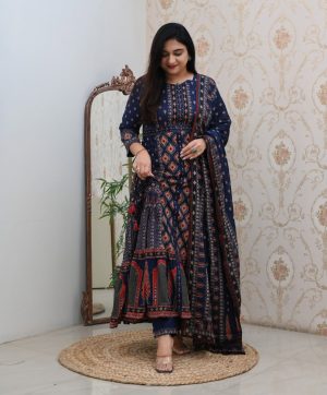 MURTI TRENDS BLUE PURE COTTON SUITS