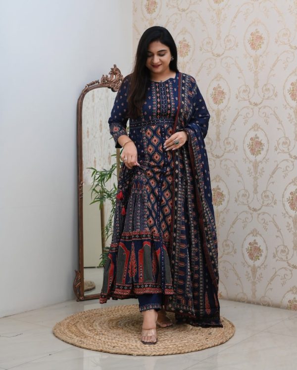 MURTI TRENDS BLUE PURE COTTON SUITS