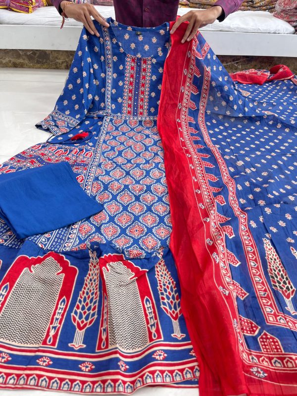 MURTI TRENDS BLUE PURE COTTON SUITS