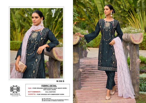 MUSHQ M 306 B PAKISTANI SUITS WHOLESALE