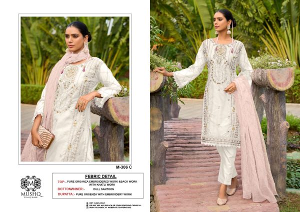 MUSHQ M 306 C PAKISTANI SUITS WHOLESALE