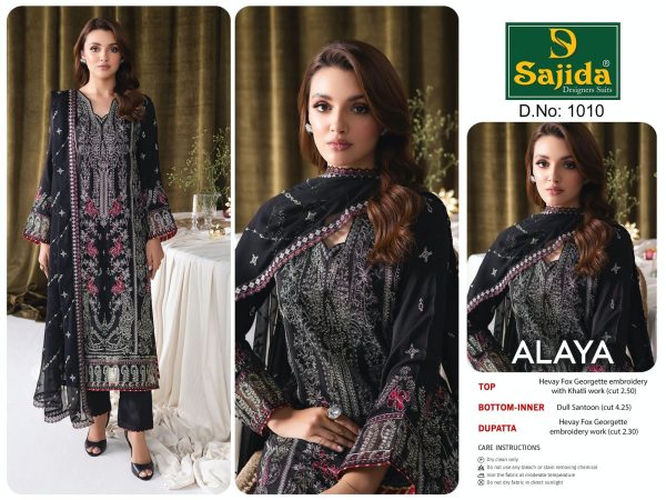 SAJIDA DESIGNERS 1010 ALAYA SUITS WHOLESALE