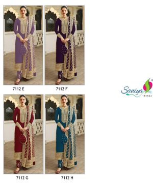 SANIYA TRENDZ 7112 E F G H PAKISTANI SUITS