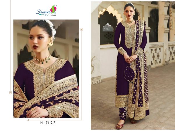 SANIYA TRENDZ 7112 E F G H PAKISTANI SUITS