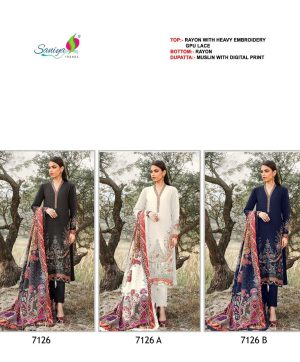 SANIYA TRENDZ 7126 PAKISTANI SALWAR SUITS