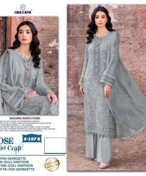 SHANAYA FASHION S 197 B ROSE PAKISTANI SUITS ONLINE