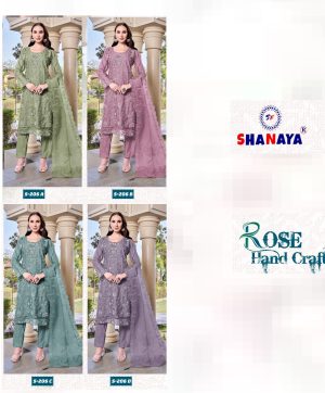 SHANAYA FASHION S 206 A B C D ROSE PAKISTANI SUITS