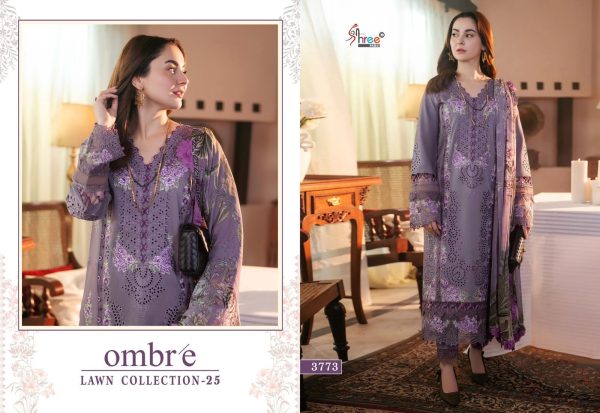 SHREE FABS 3773 OMBRE LAWN 25 COTTON SUITS