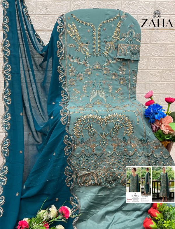 ZAHA 10365 PAKISTANI SALWAR SUITS IN INDIA