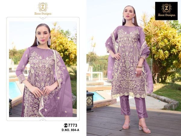 ZIAAZ DESIGNS 804 A PAKISTANI SALWAR SUITS