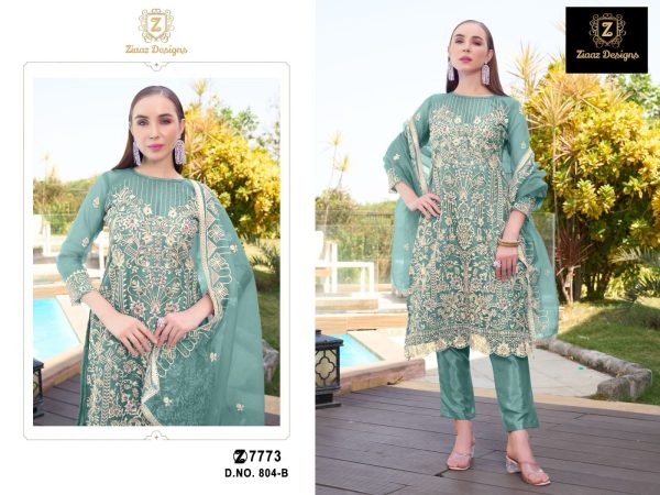 ZIAAZ DESIGNS 804 B PAKISTANI SALWAR SUITS