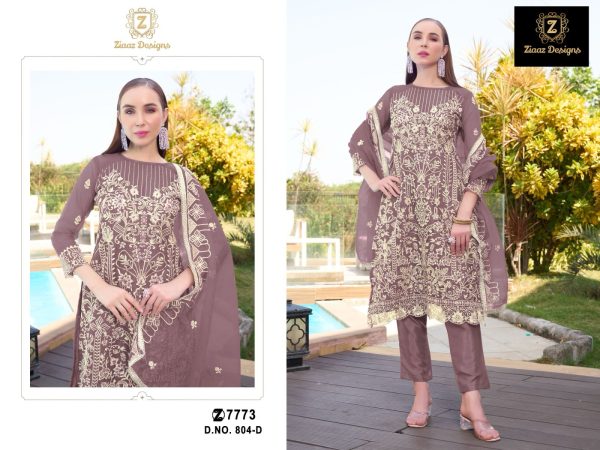 ZIAAZ DESIGNS 804 D PAKISTANI SALWAR SUITS