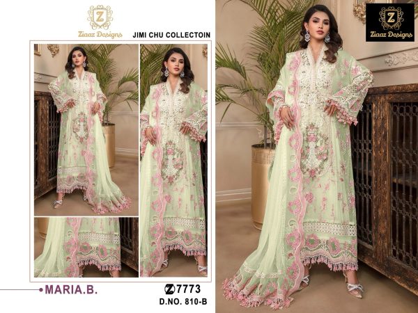 ZIAAZ DESIGNS 810 A B C D MARIA B SALWAR SUITS