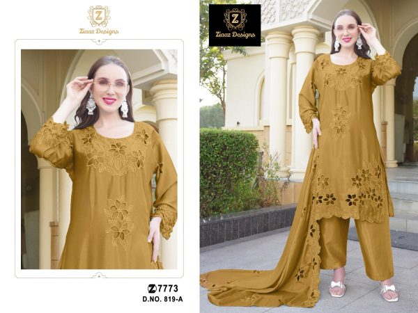 ZIAAZ DESIGNS 819 A B C D PAKISTANI SUITS