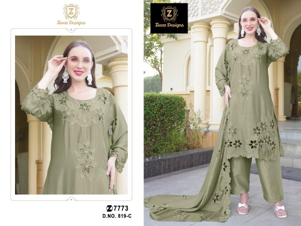 ZIAAZ DESIGNS 819 A B C D PAKISTANI SUITS