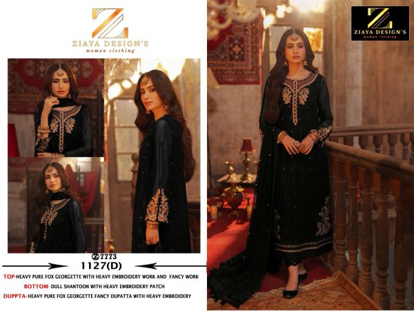 ZIAYA DESIGNS 1127 A B C D PAKISTANI SUITS