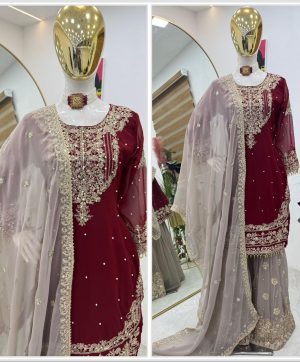 ZOYA CLOTHING Z 9284 DESIGNER PLAZZO SUITS