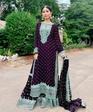 ZOYA CLOTHING ZB 5041 B DESIGNER SHARARA SUITS