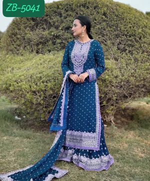 ZOYA CLOTHING ZB 5041 DESIGNER SHARARA SUITS