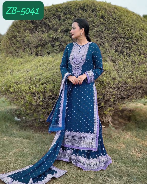 ZOYA CLOTHING ZB 5041 DESIGNER SHARARA SUITS