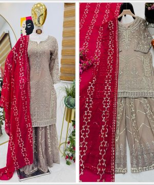 ZOYA CLOTHING ZC 9010 B SHARARA SUITS ONLINE