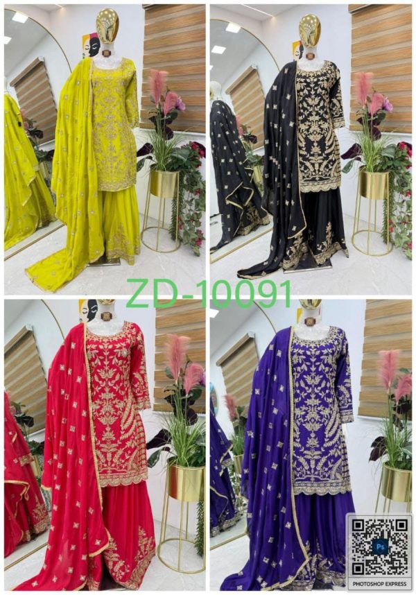 ZOYA CLOTHING ZD 10091 DESIGNER SHARARA SUITS