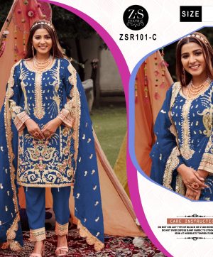 ZS TEXTILE ZSR 101 C READYMADE PAKISTANI SUITS