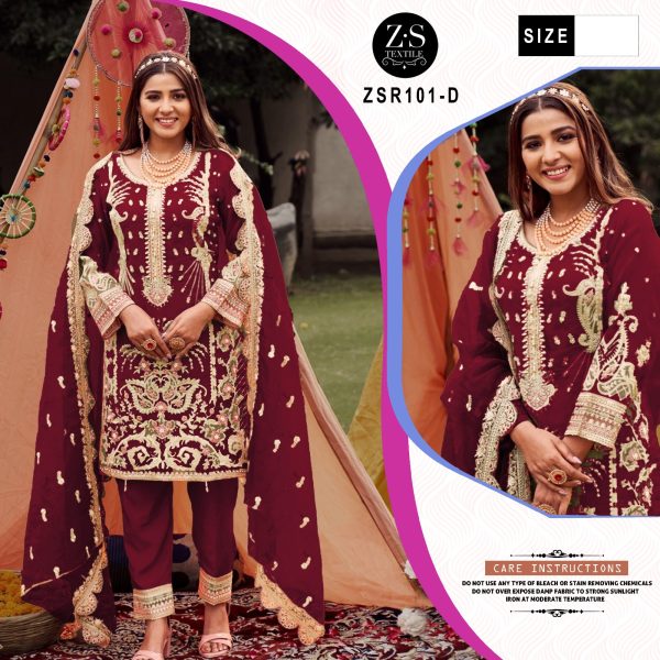 ZS TEXTILE ZSR 101 D READYMADE PAKISTANI SUITS