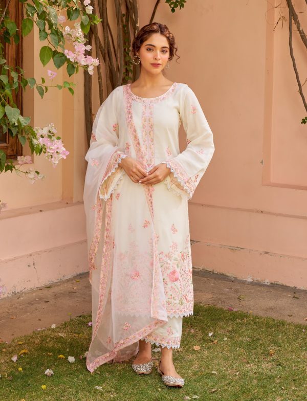 AKSHAR DESIGNER PINK AKSHARA CHANDERI SUITS