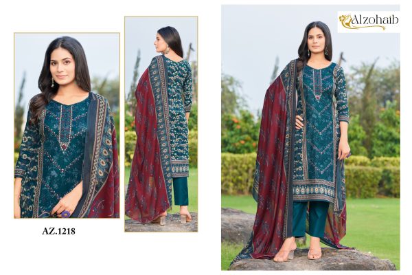 ALZOHAIB AZ 1218 SAPPHIRE VOL 1 COTTON SUITS
