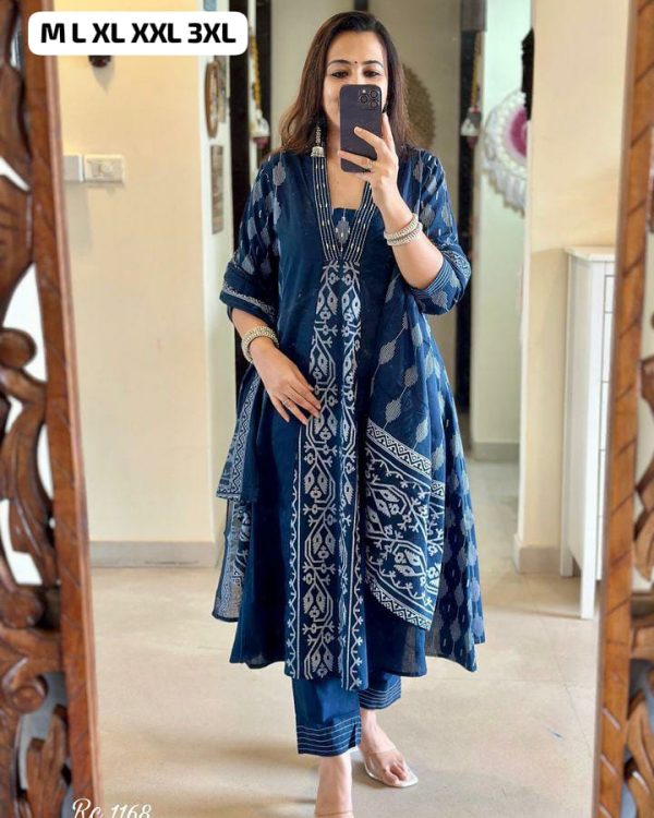 FESTIVAL SPECIAL DESIGNER BLUE KURTI COLLECTION