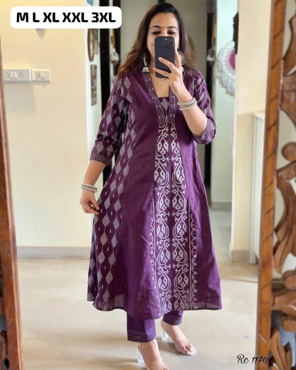 FESTIVAL SPECIAL DESIGNER PURPLE KURTI COLLECTION