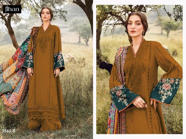 JIHAN 3561 B C PAKISTANI SUITS WHOLESALE IN INDIA