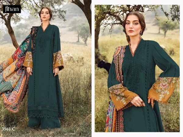 JIHAN 3561 B C PAKISTANI SUITS WHOLESALE IN INDIA