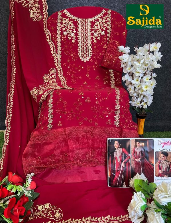 SAJIDA DESIGNERS 1033 1034 1035 ALAYA 4 SUITS