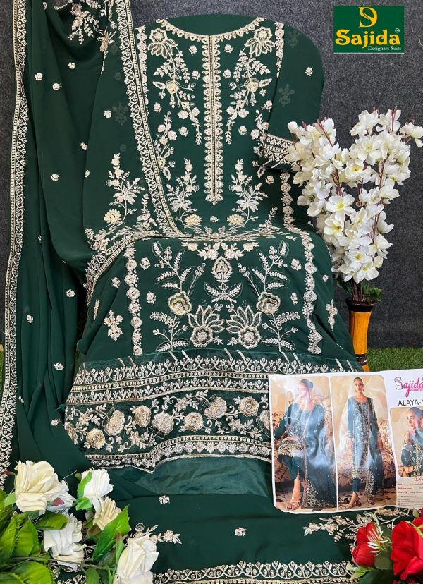SAJIDA DESIGNERS 1033 1034 1035 ALAYA 4 SUITS