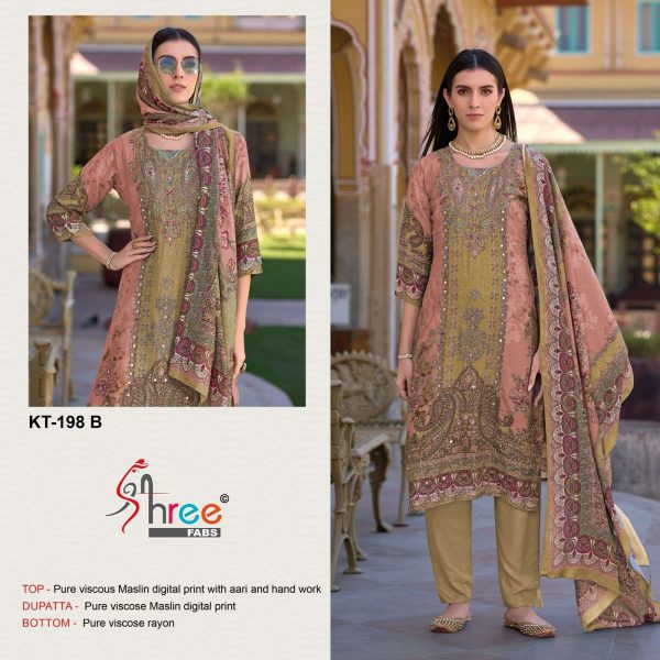 SHREE FABS KT 198 B PAKISTANI SALWAR SUITS