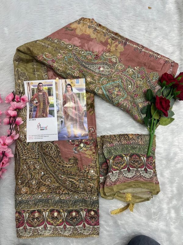 SHREE FABS KT 198 B PAKISTANI SALWAR SUITS