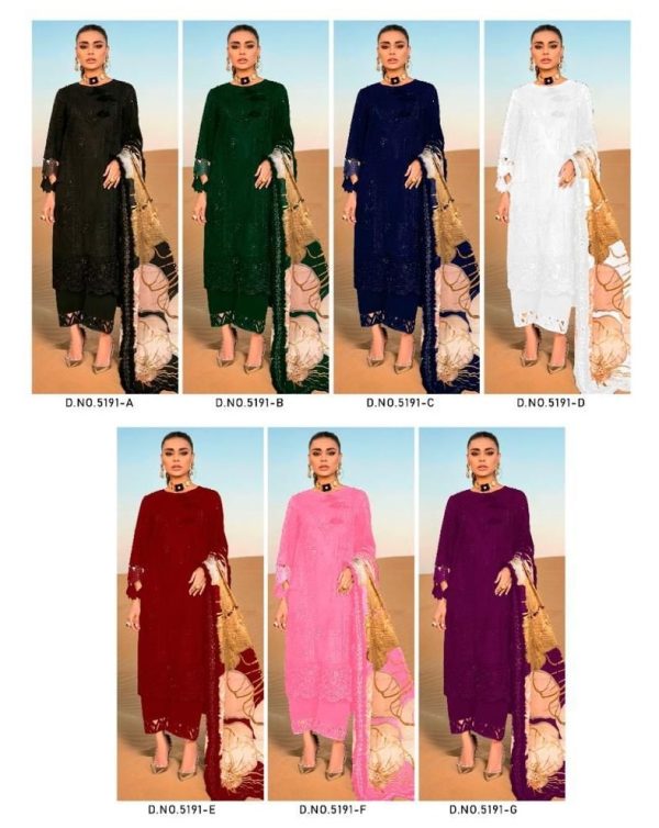 SUPER HIT BLACK 5191 RAYON SALWAR SUITS