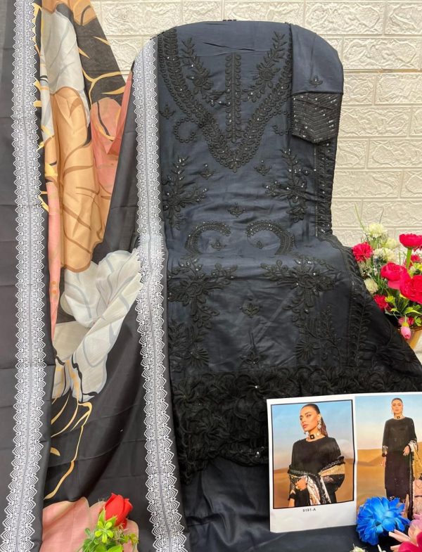 SUPER HIT BLACK 5191 RAYON SALWAR SUITS