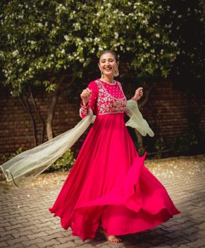 VF 205 DESIGNER GEORGETTE GOWN WHOLESALE