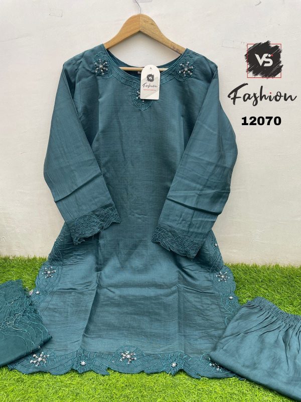 VS FASHION 12070 READYMADE EMBROIDERED TUNIC